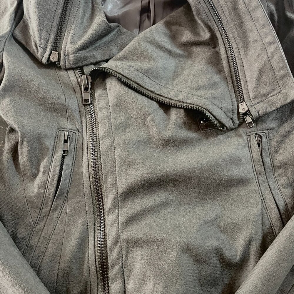 Ark & Co Brown Faux Leather Jacket - Size Small - Picture 3 of 7